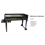 1,2m Patio Braai mild steel